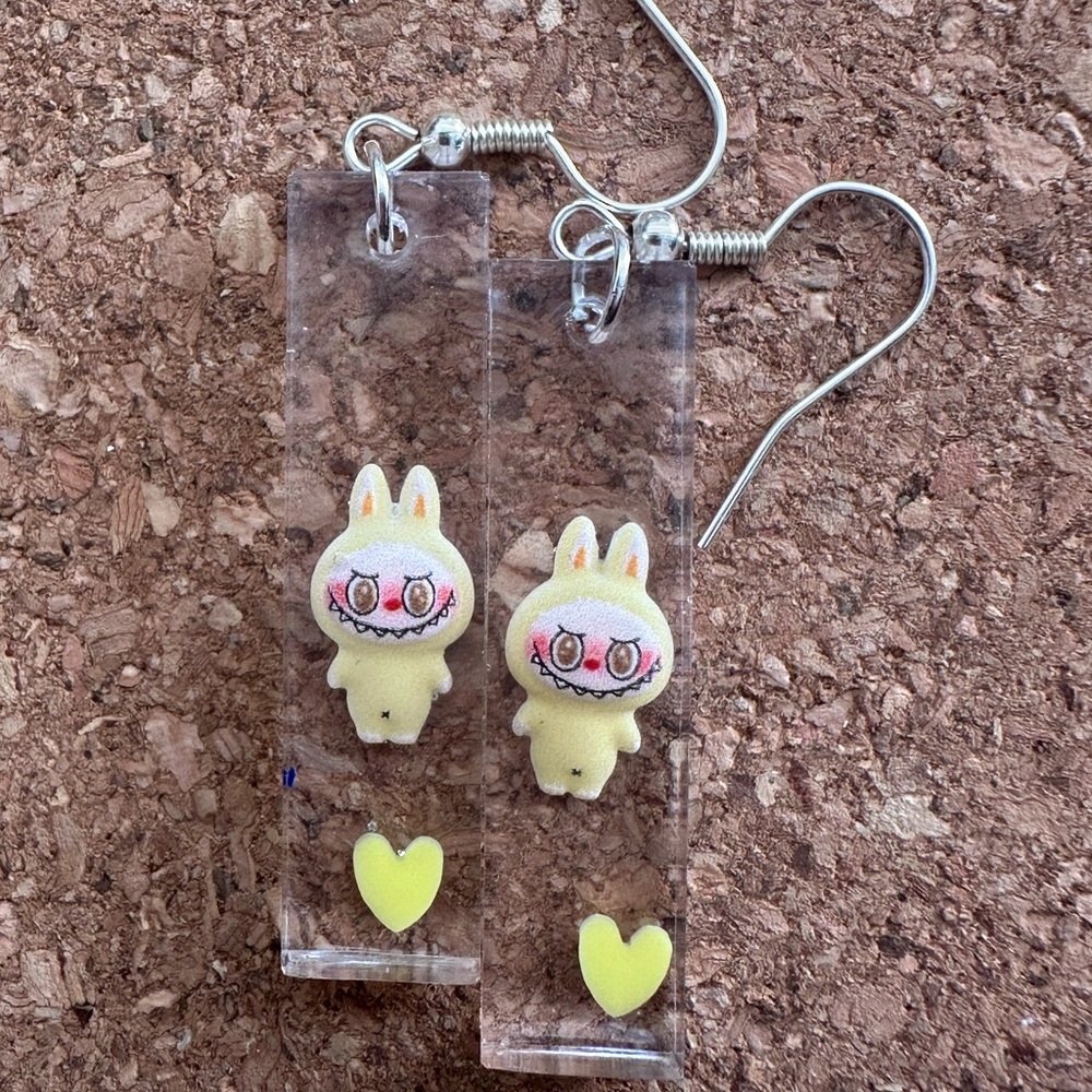Cute Yellow Bunny Earrings